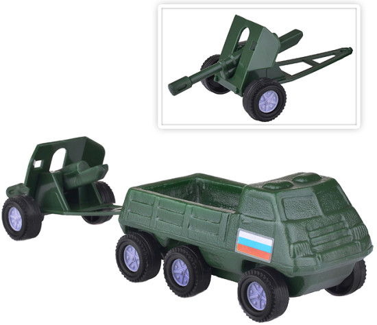 Игрушечная машина Грузовик с пушкой Набор1