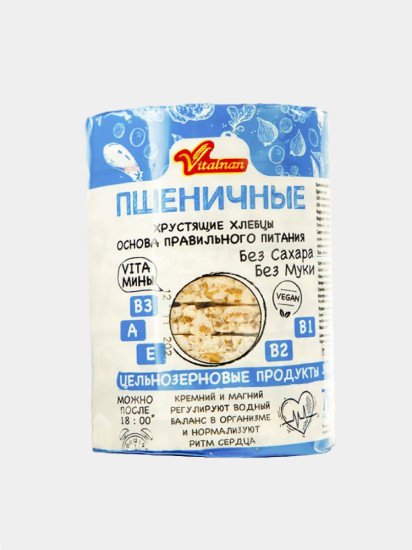 Хлебцы пшеничные, хрустящие, 100 г