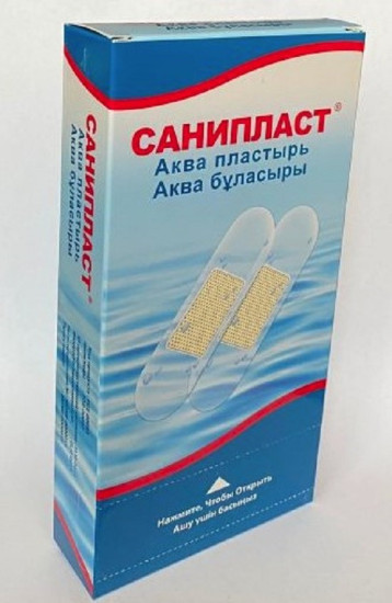 Санипласт Аква 100 пластырь прозрачный, гипоаллергенный, водонепроницаемый 25мм х 72мм