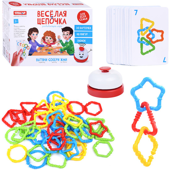 Настольная игра Дженга «Веселая цепочка. 48 деталей»