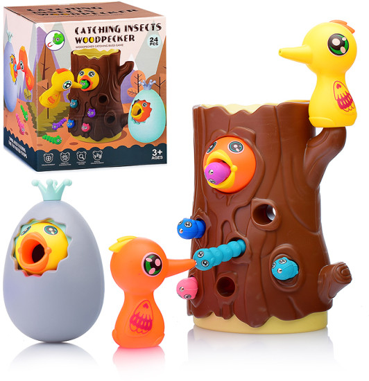 Настольная игра Дженга «Дятел ловит насекомых»