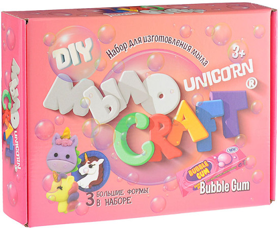 Набор для опытов «Мыло Craft. Unicorn. Бабл Гам»