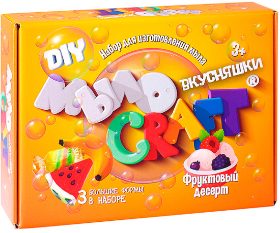 Набор для опытов «Мыло Craft. Вкусняшки. Фруктовый десерт»