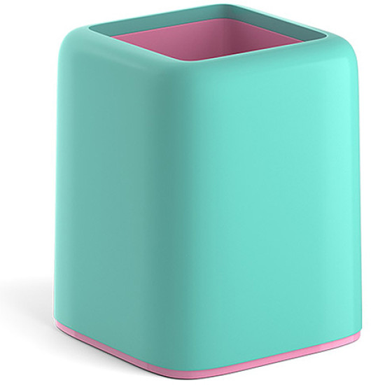 Лоток настольный Подставка настольная пластиковая Forte Pastel мятный с розовым