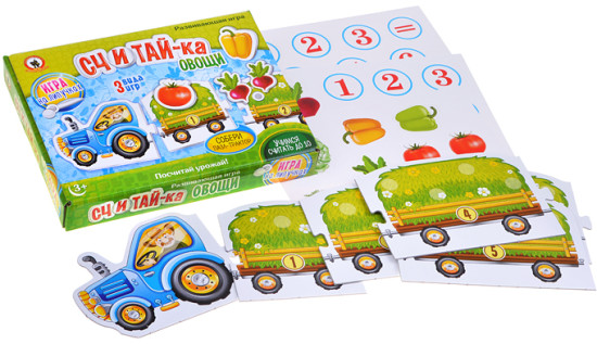 Настольная игра «Считай-ка. Овощи»