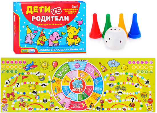 Настольная игра «Дети против родителей»