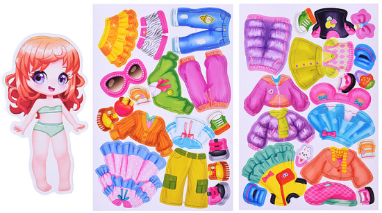 Настольная игра «Одевашки. Карина»
