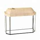 Аквариум с крышкой панорамный, беленый дуб