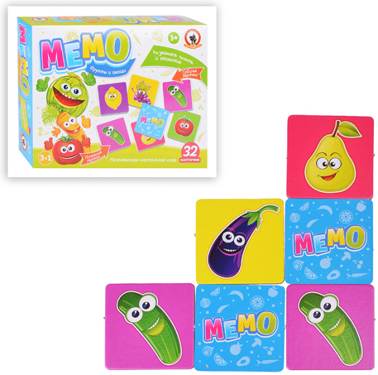 Игра мемо «Фрукты и овощи»