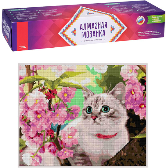 Алмазная мозаика «Кошка»