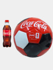 Набор газированный напиток кола 0.5 л и брендированный мяч Fifa Coca-Cola