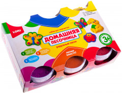 Радужный песок для лепки, 6 цветов