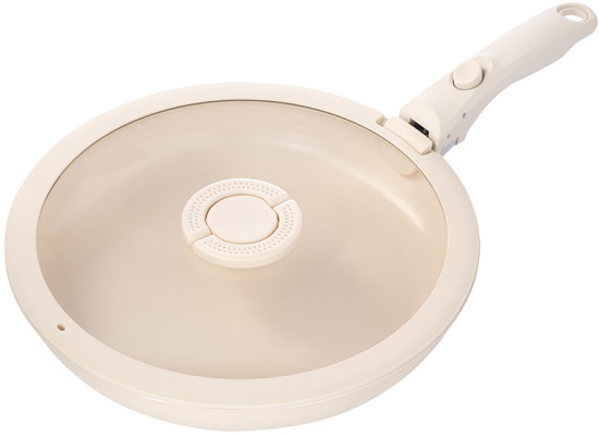 Сковорода с крышкой и съемной ручкой «Smart Ceramic»
