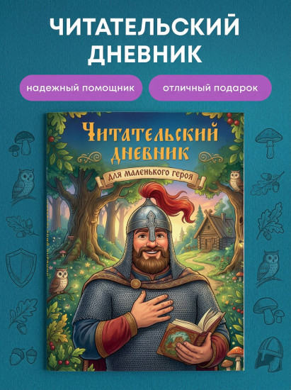 Читательский дневник для маленького героя «Богатырь»