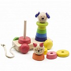 Пирамидка-каталка «Кот и собака»