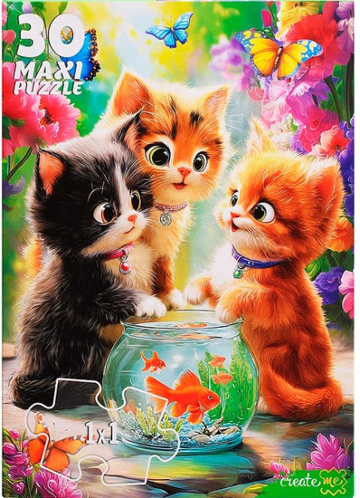 Котята и рыбки
