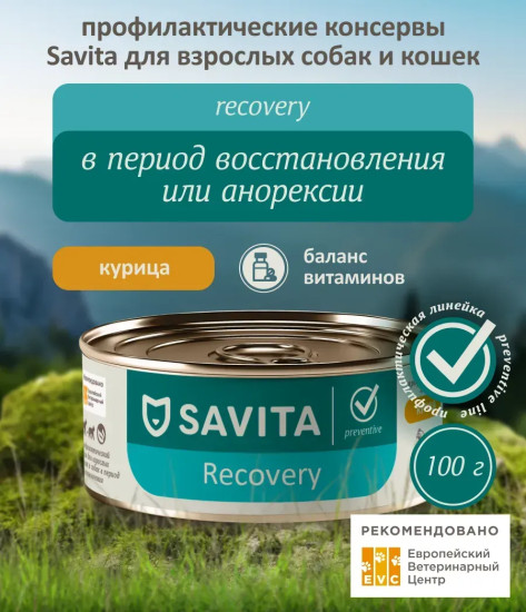 Корм для кошек и собак в период восстановления после операций, с курицей «Recovery»