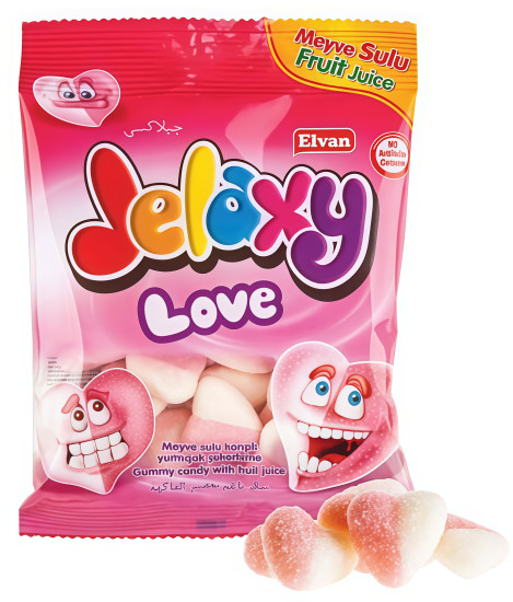 Жевательный мармелад Jelaxy 4Gr Fizzy Love 80 гр