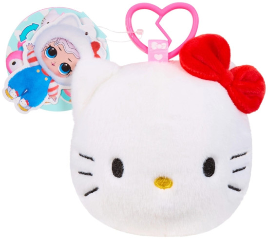 Двусторонняя плюшевая игрушка с куклой Hello Kitty & Friends с аксесс. SURPRISE 523840