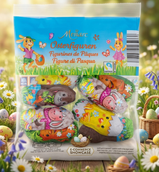 Шоколадные фигурки (овечка, кролик, цыплёнок) 100 гр / Германия