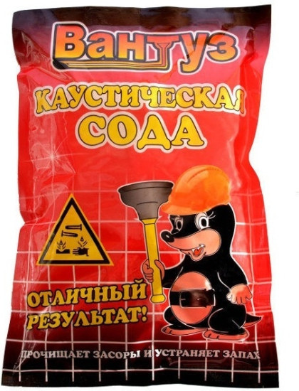 Гранулы Вантуз Сода Каустическая 1 кг