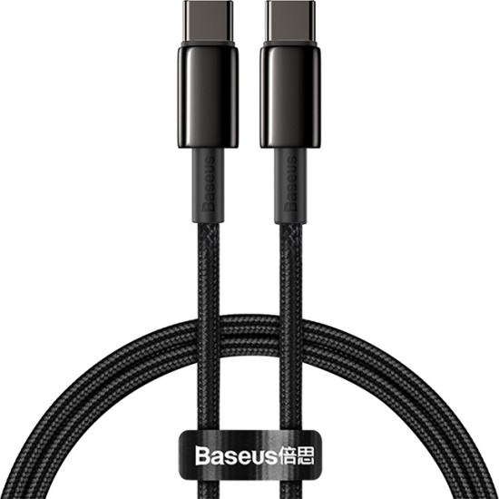 Кабель Tungsten Gold CATWJ-01 Type-C-Type-C 5A PD 100W 1m Черный