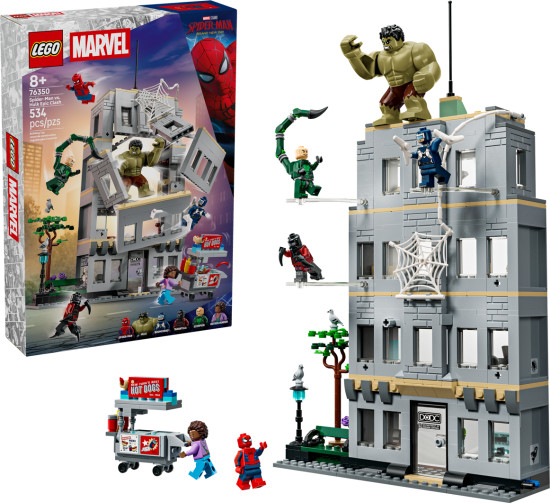 Конструктор LEGO® 76350 Эпическая схватка: Человек-паук против Халка