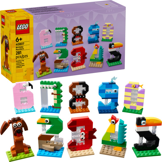 Конструктор LEGO® 40807 Цифры для именинников