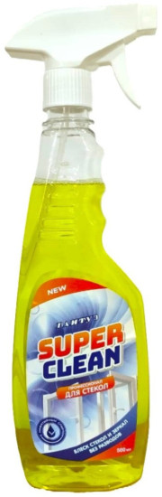 Средство для мытья стекол и зеркал «Super Clean»