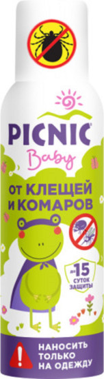 Picnic baby 125 мл аэроз. от комаров и клещей