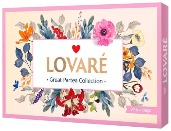 Чай Great Partea Collection черный, зеленый, фруктовый листовой 90 пакетиков