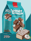Конфеты вафельные со вкусом кокоса «Lemer»