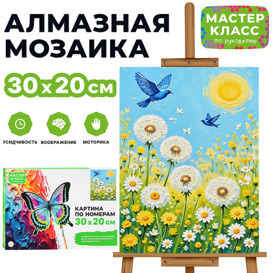 Картина по номерам «Одуванчики»