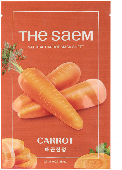 Маска на тканевой основе «Natural Carrot Mask Sheet»