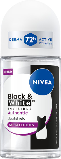 Роликовый антиперспирант для женщин «Black & White Invisible Authentic»