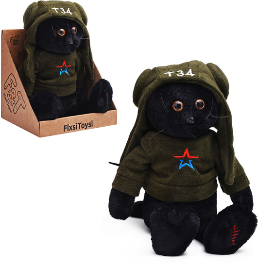 Мягкая игрушка «Кот Танкист»