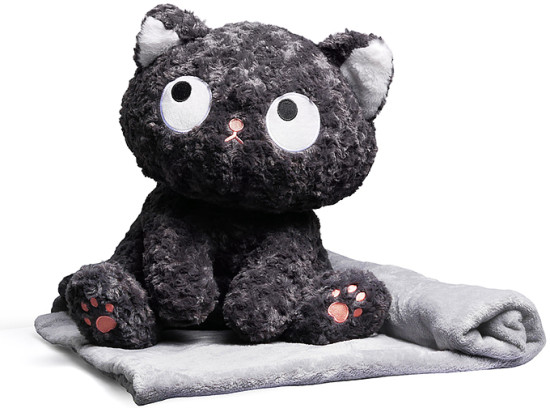 Мягкая игрушка «Кот Черныш с пледом)»