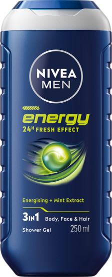Гель для тела, лица и волос мужской 3 в 1 «Fresh Energy»
