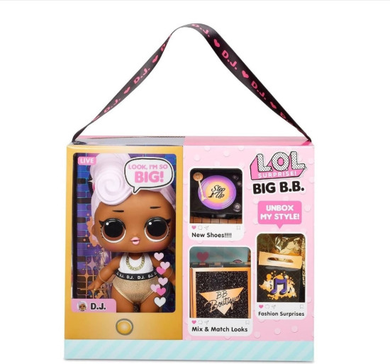 Кукла коллекционная MGA Entertainment LOL Surprise Big B.B. (Big Baby) D.J. 573074, 8 см с аксессуарами