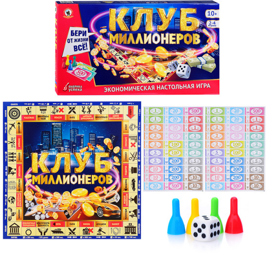 Игра настольная «Клуб миллионеров»
