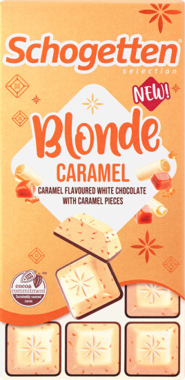 Шоколад белый с кусочками карамели и молочного шоколада «Blonde caramel»