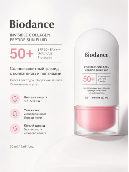 Спф Collagen Peptide Sun Fluid