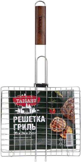 Решетка-гриль универсальная, 47х(20×24×2 см), Малая, хромированная, (ТАЙГАРУ), 702548
