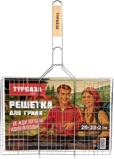 Решетка-гриль универсальная, 53х(26×38×2 см), Большая, хромированная, , 702547