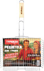 Решетка-гриль Глубокая универсальная, 49х(23×29×5 см), Средняя, хромированная, , 702553