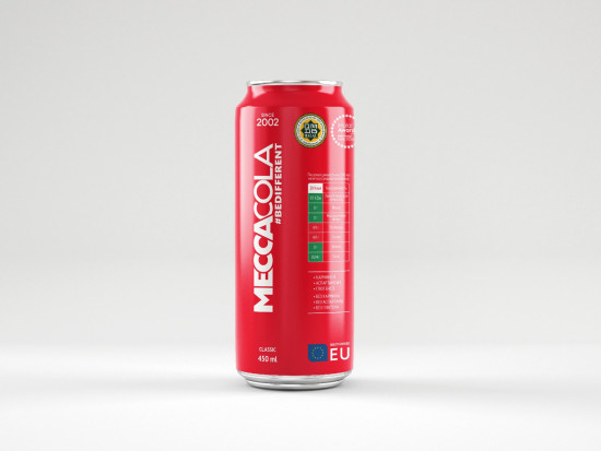 Meccacola Напиток безалкогольный сильногазированный со вкусом колы, 0,45 л, ж/б