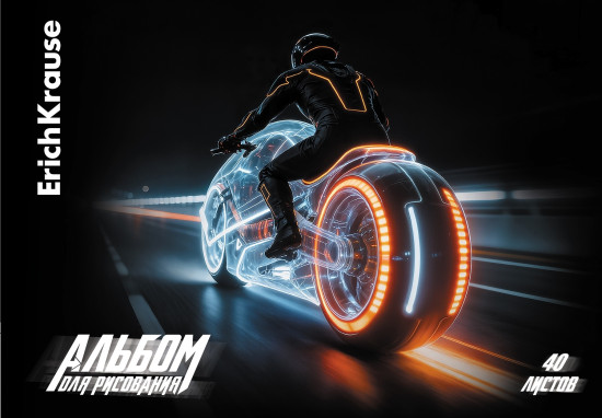 Альбом для рисования на клею «Night Biker»