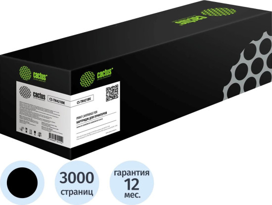 Картридж лазерный Cactus CS-TN421BK TN-421BK