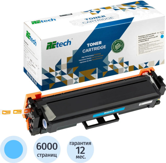 Картридж лазерный Retech 415X W2031X
