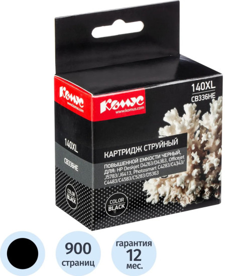 Картридж струйный Комус 140XL CB336HE